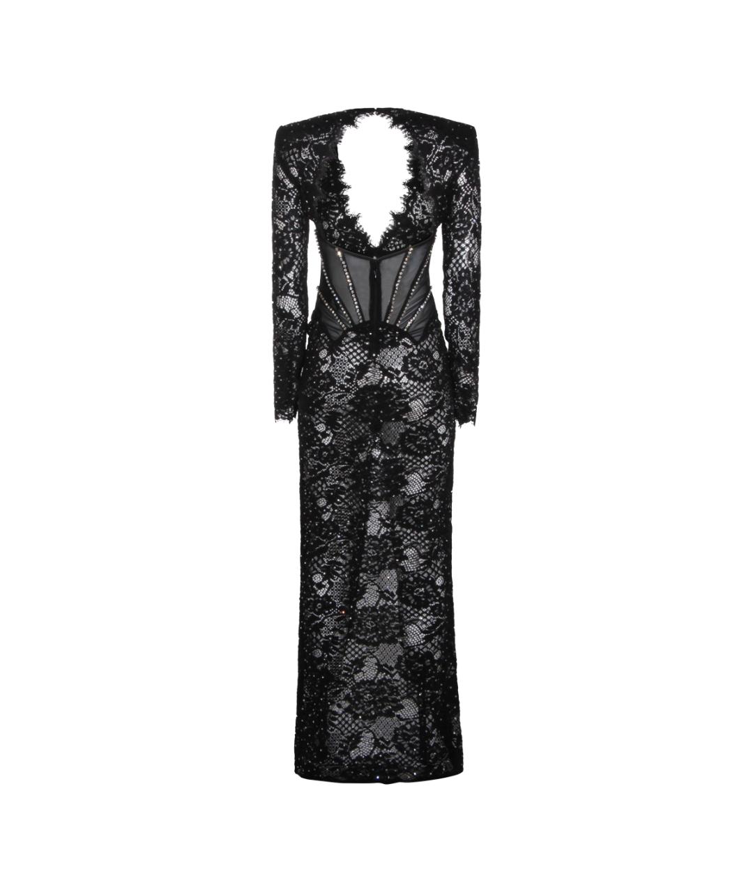 NISSA Черное полиэстеровое вечернее платье, фото 2