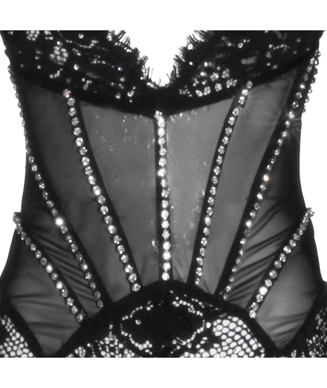 NISSA Черное полиэстеровое вечернее платье, фото 3