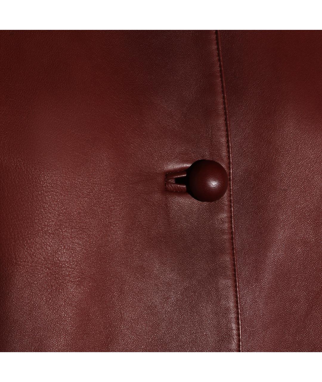 CHLOE Коричневая кожаная куртка, фото 5