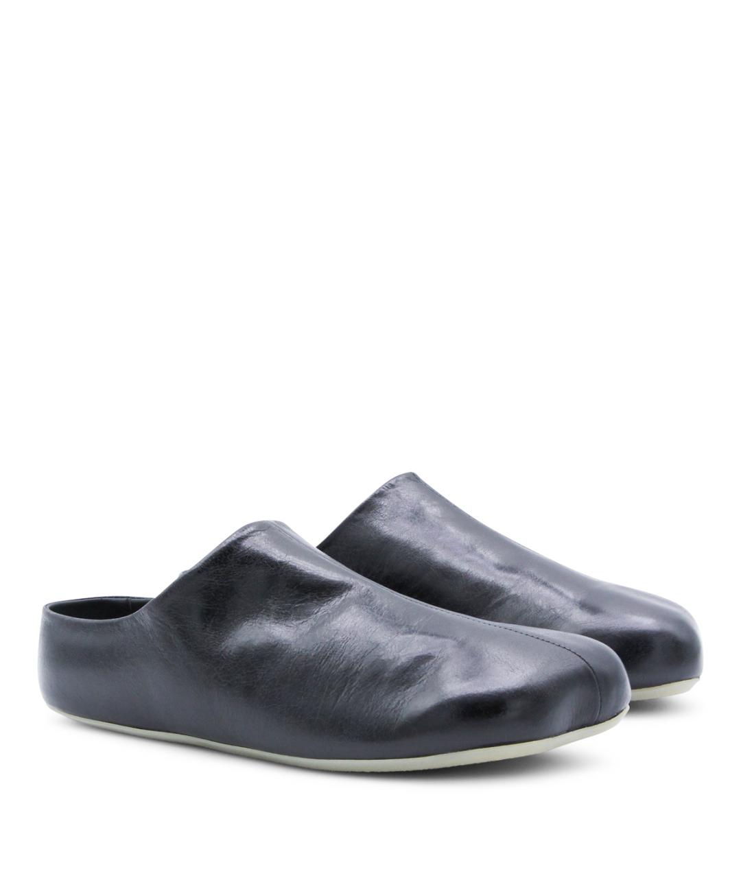 MM6 MAISON MARGIELA Черные кожаные сандалии, фото 2