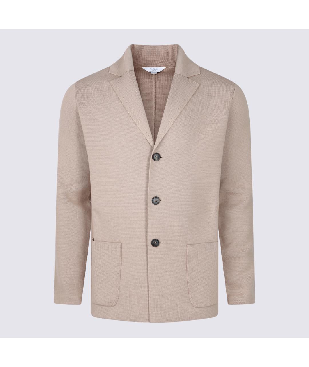 MALO Коричневый хлопковый пиджак, фото 2