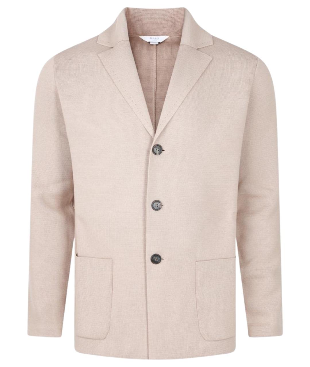 MALO Коричневый хлопковый пиджак, фото 1