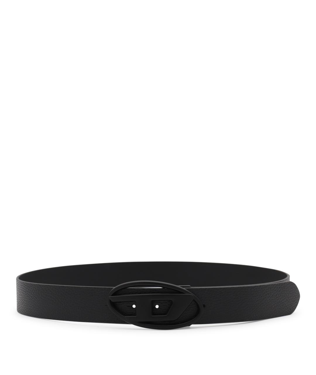 DIESEL Черный кожаный ремень, фото 1