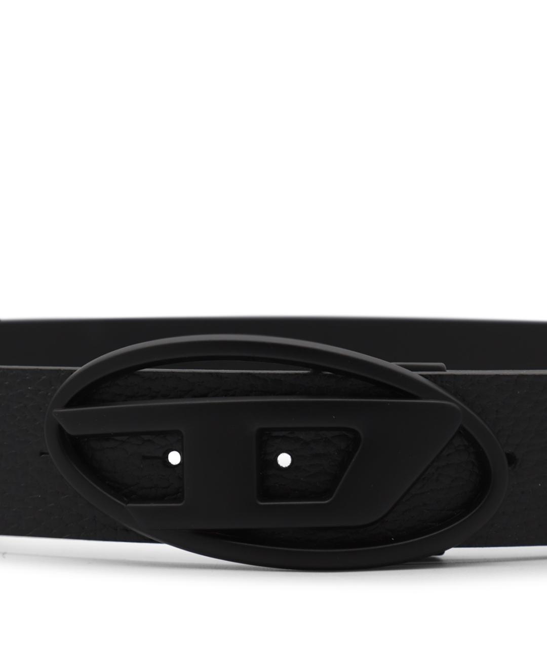 DIESEL Черный кожаный ремень, фото 2