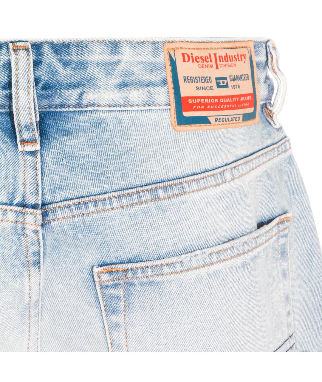 DIESEL Голубые хлопковые шорты, фото 4