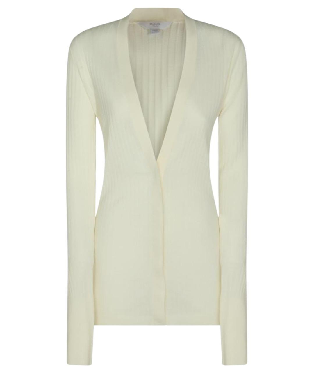 MALO Белый хлопковый кардиган, фото 2