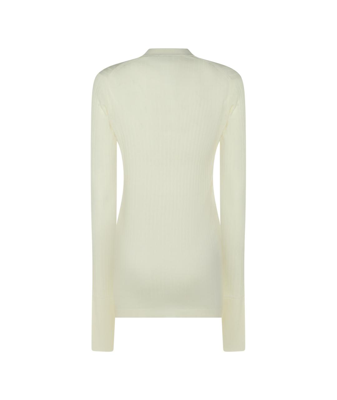 MALO Белый хлопковый кардиган, фото 4