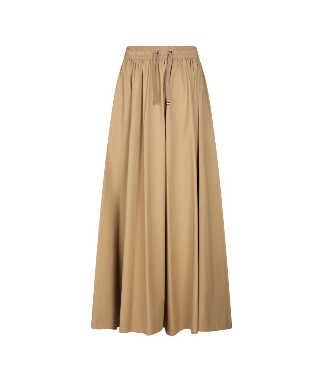 HERNO Коричневая полиамидовая юбка миди, фото 9