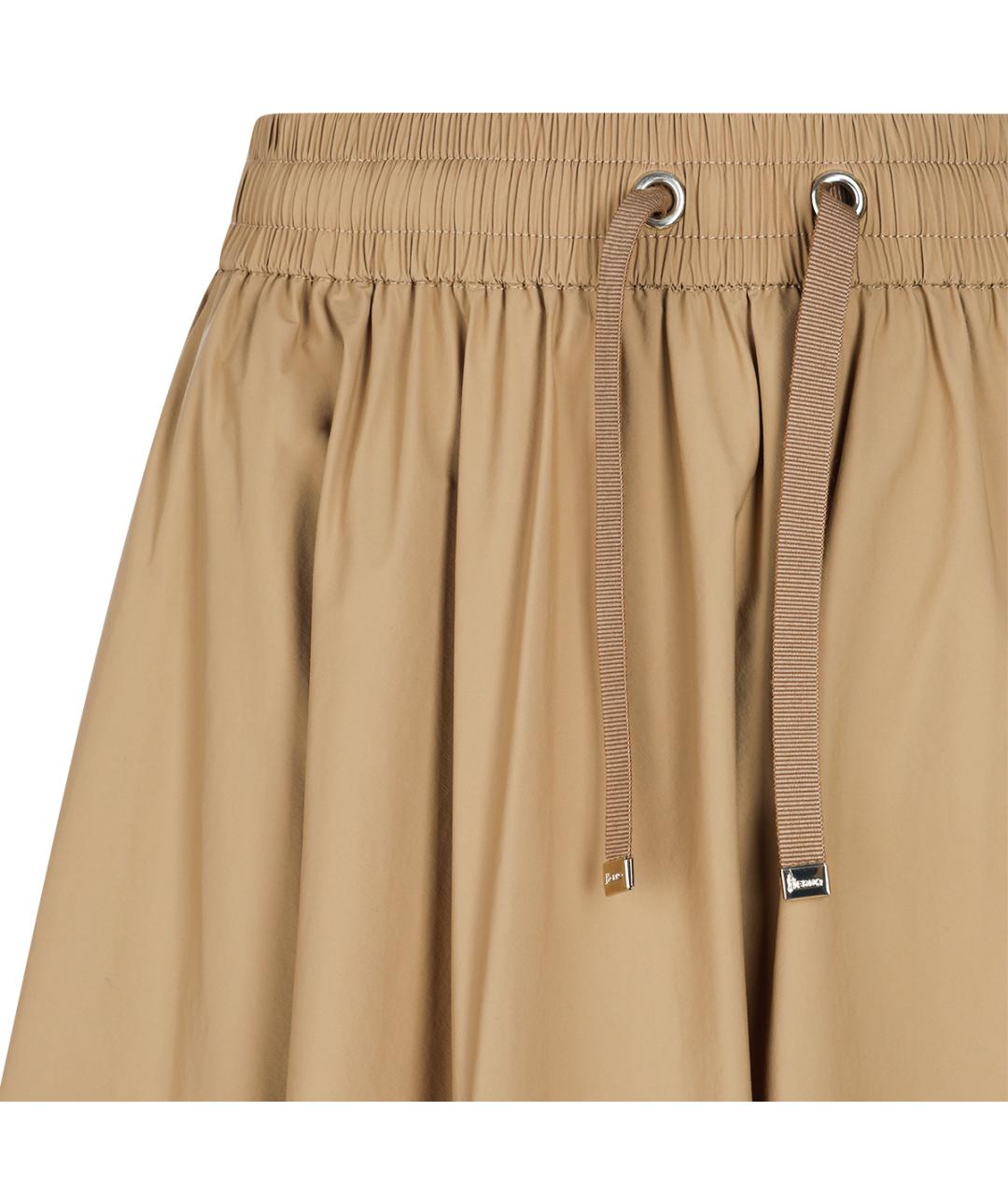 HERNO Коричневая полиамидовая юбка миди, фото 6