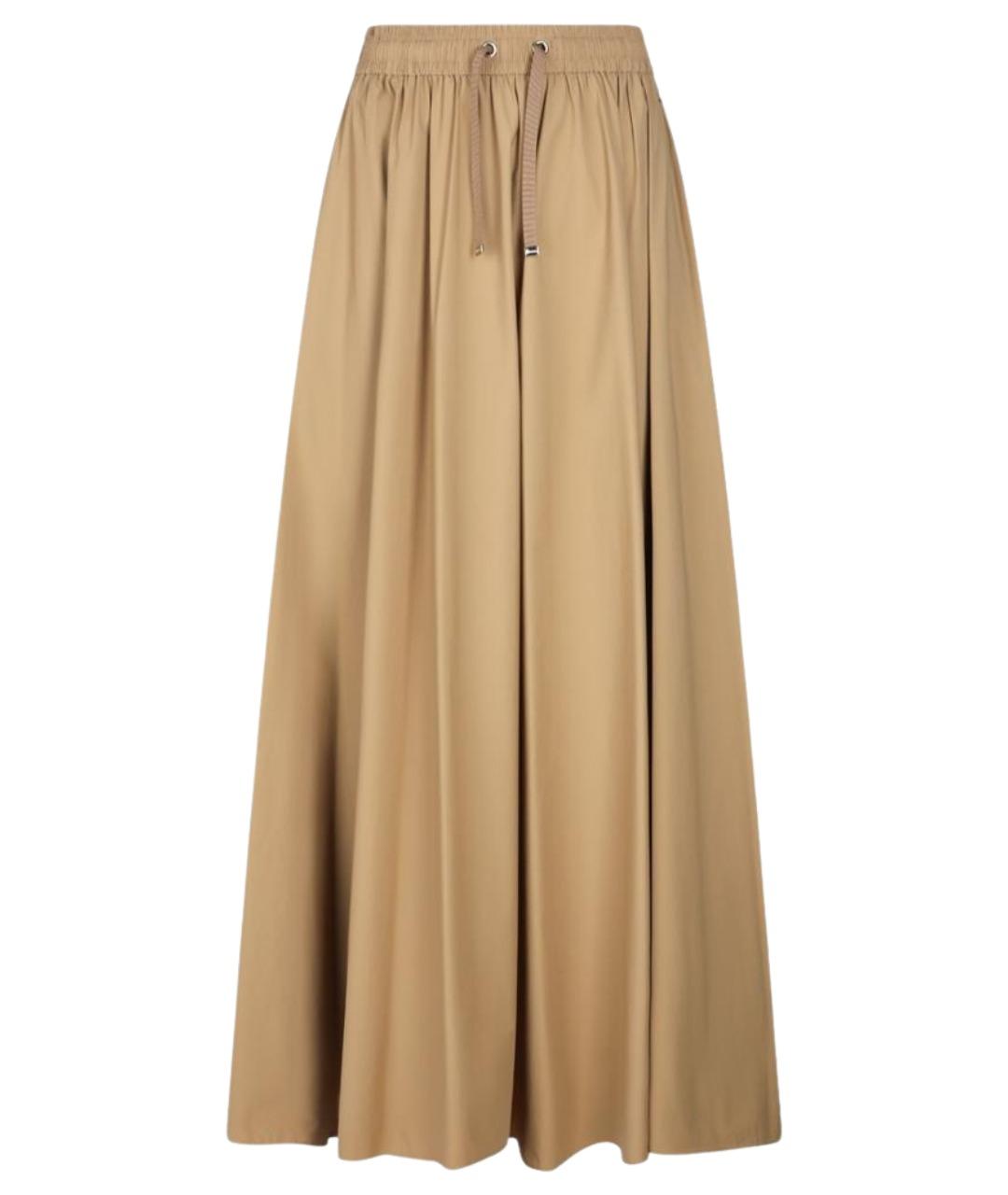 HERNO Коричневая полиамидовая юбка миди, фото 1