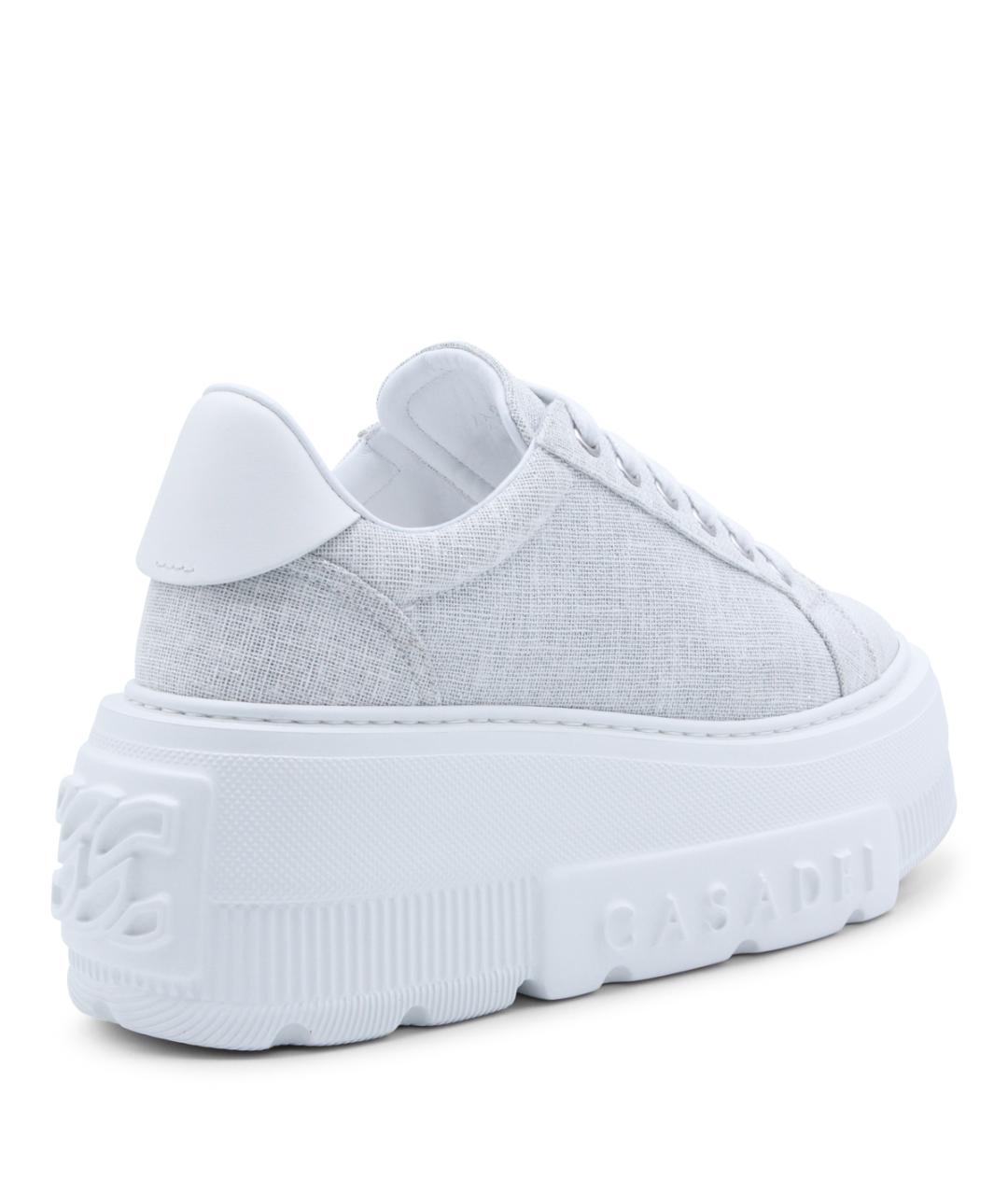 CASADEI Серые текстильные кроссовки, фото 3