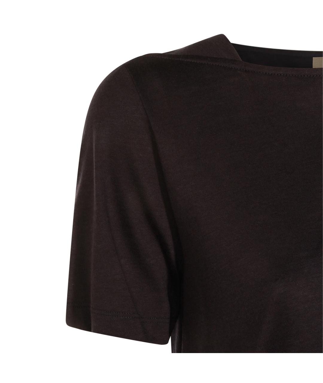 HERNO Черное хлопковое повседневное платье, фото 4