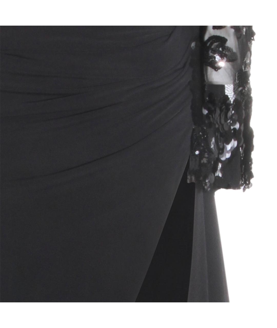 NISSA Черное полиэстеровое вечернее платье, фото 4