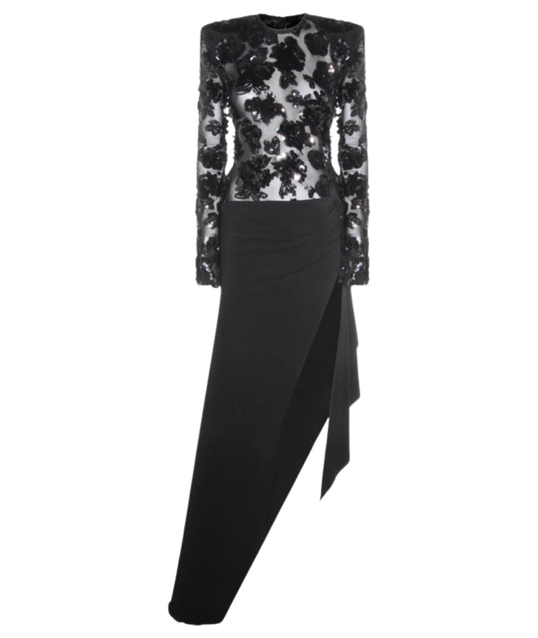 NISSA Черное полиэстеровое вечернее платье, фото 1