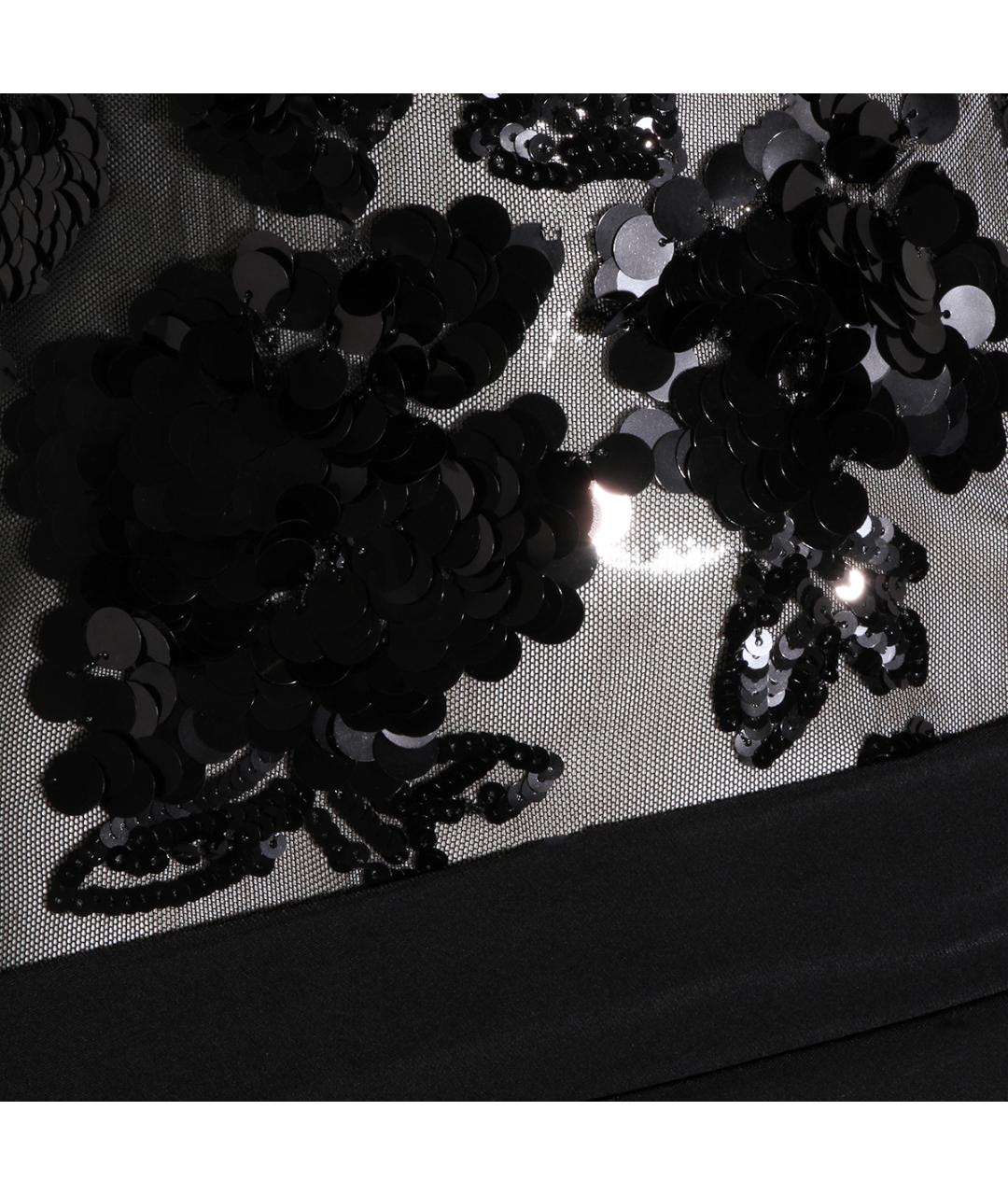 NISSA Черное полиэстеровое вечернее платье, фото 3