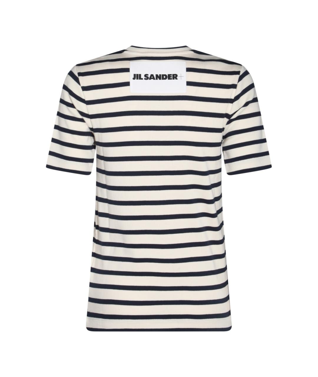 JIL SANDER Синяя хлопковая футболка, фото 2