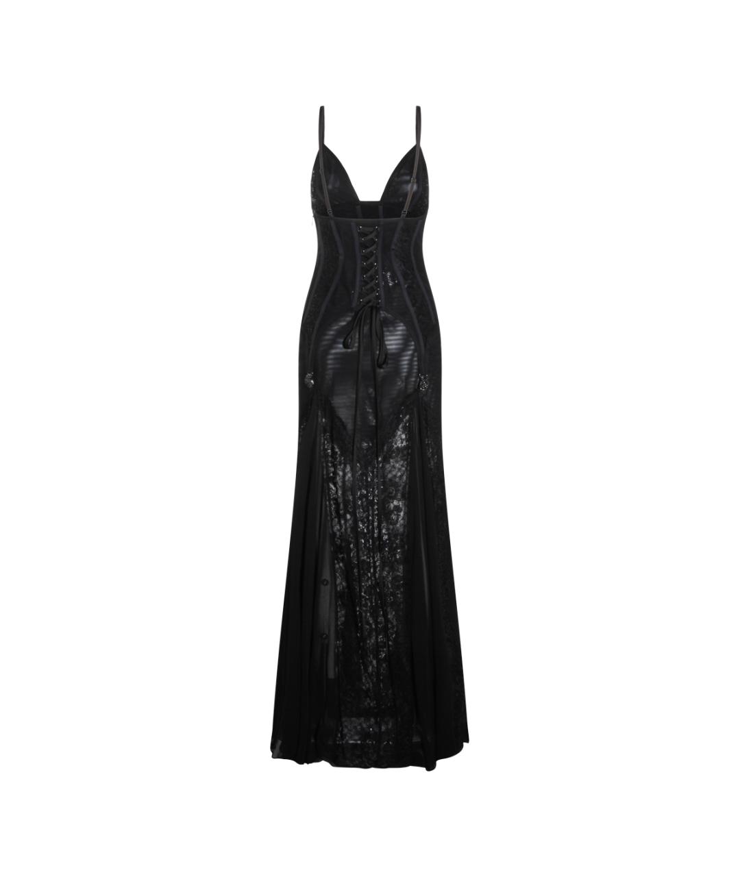 NISSA Черное полиамидовое вечернее платье, фото 2