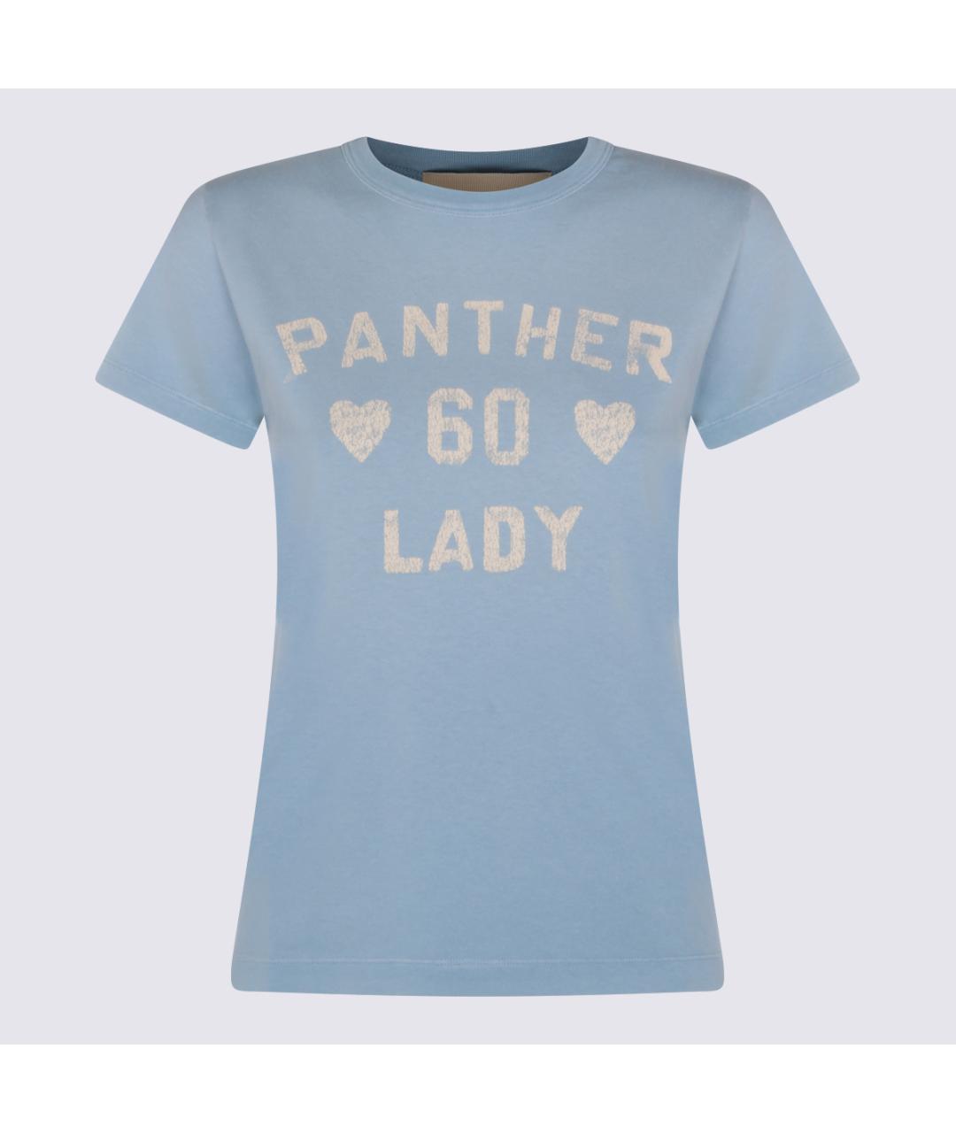 VALENTINO Голубая хлопковая футболка, фото 2