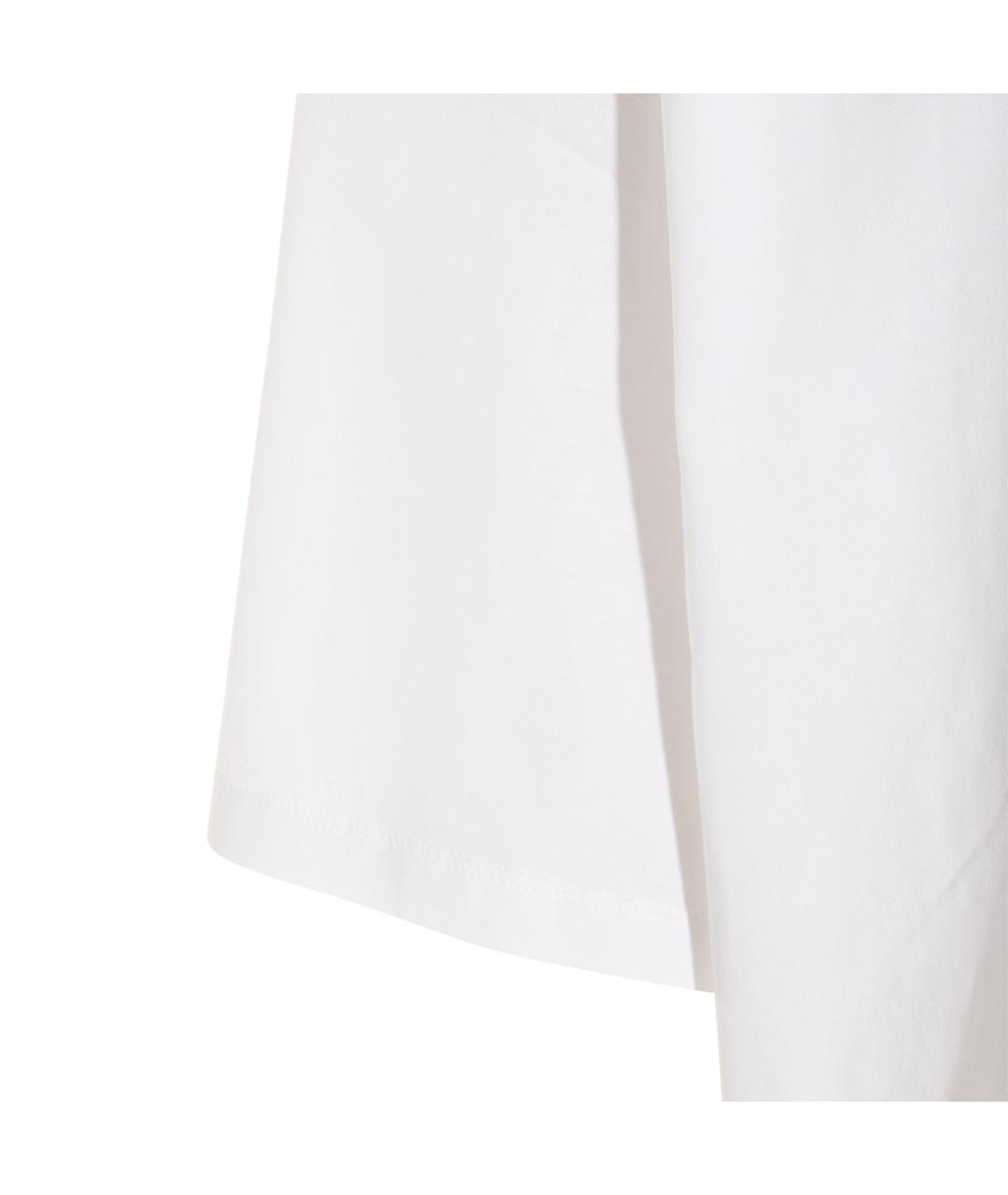 JIL SANDER Белая хлопковая футболка, фото 4