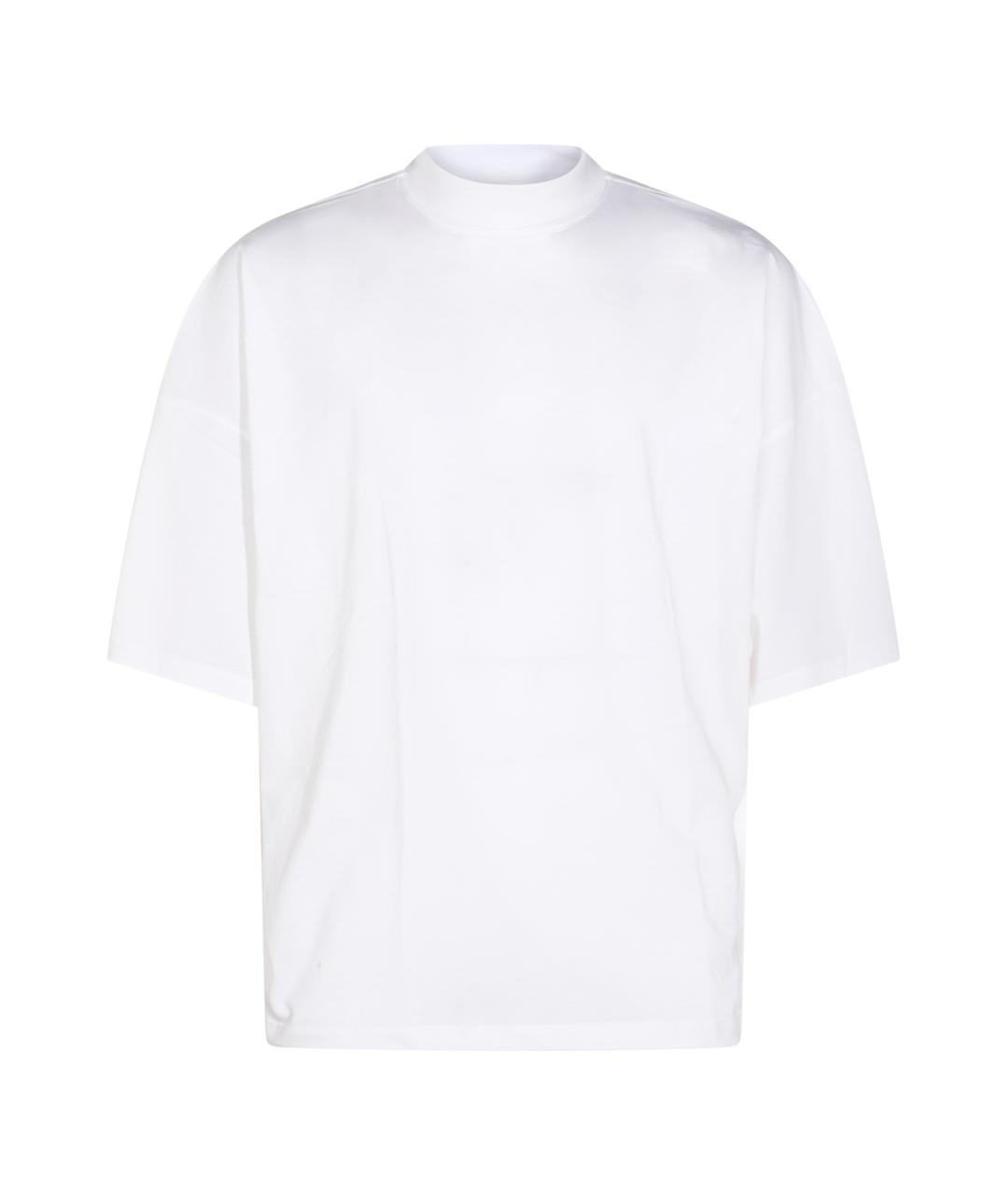 JIL SANDER Белая хлопковая футболка, фото 1