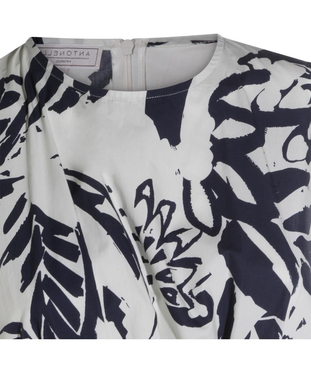 ANTONELLI FIRENZE Мульти хлопковое повседневное платье, фото 3