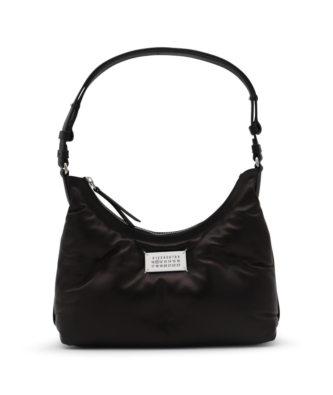 MAISON MARGIELA Черная кожаная сумка через плечо, фото 1