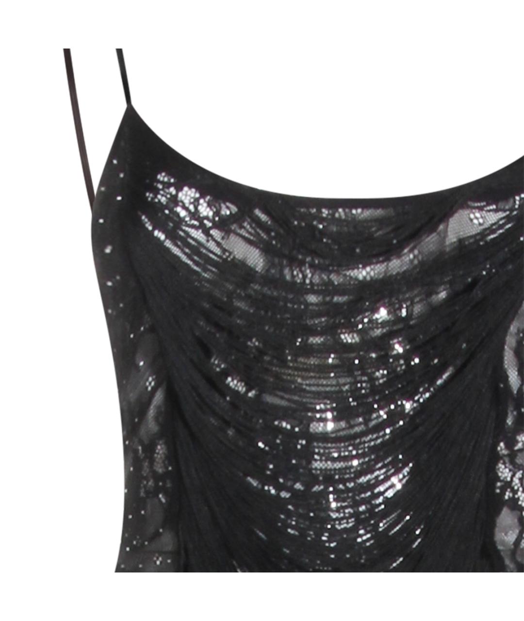 NISSA Черное полиамидовое вечернее платье, фото 3