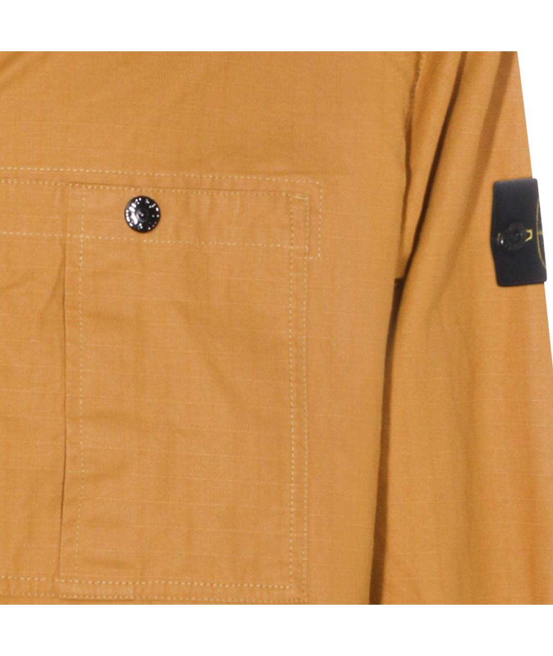 STONE ISLAND Горчичная хлопковая куртка, фото 4