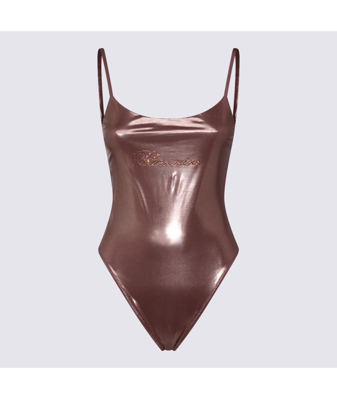 BLUMARINE Коричневый полиамидовый купальник, фото 2