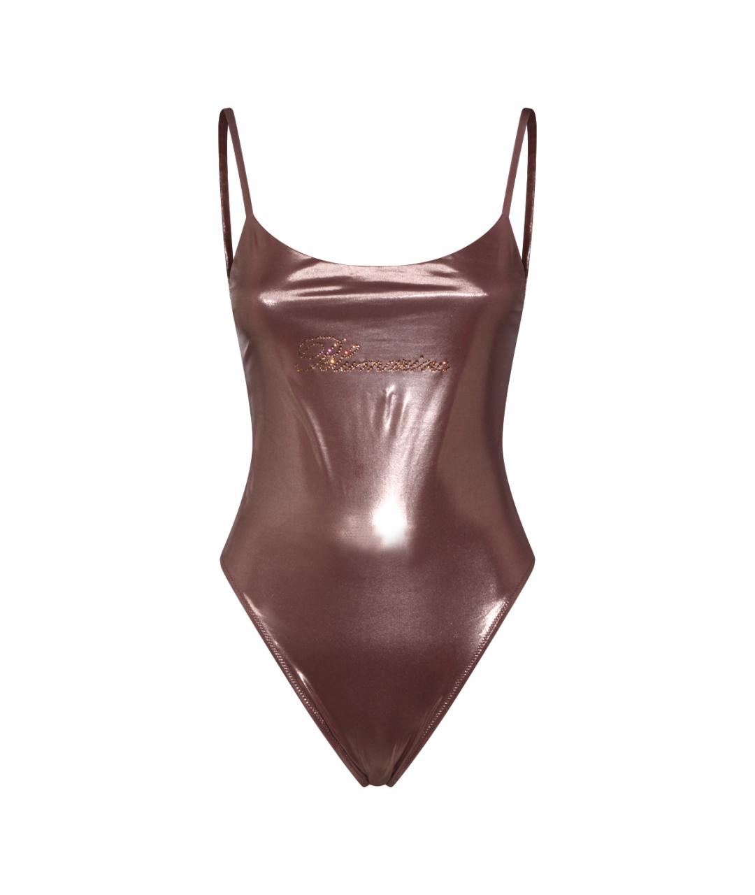 BLUMARINE Коричневый полиамидовый купальник, фото 1
