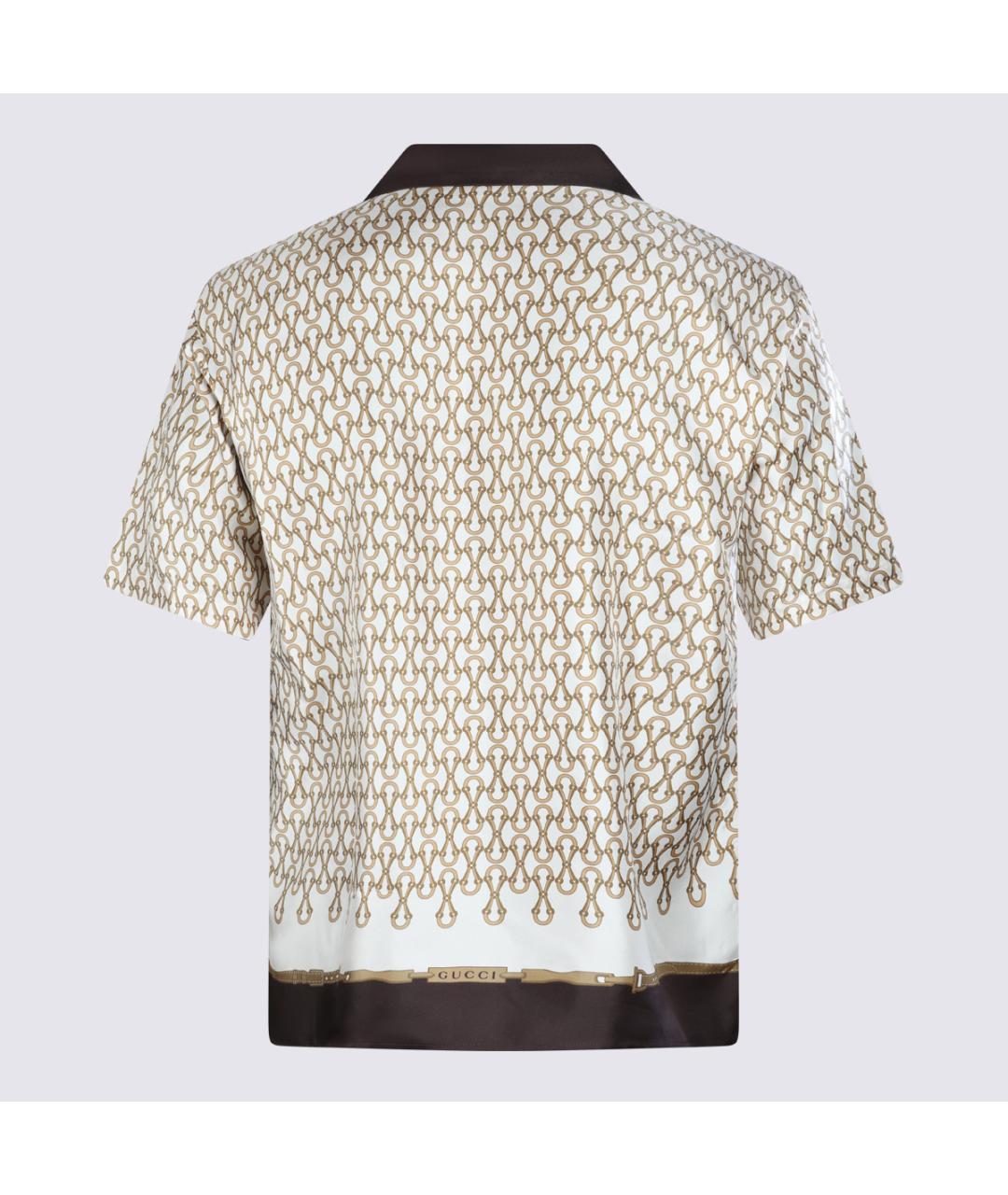 GUCCI Мульти шелковая кэжуал рубашка, фото 3