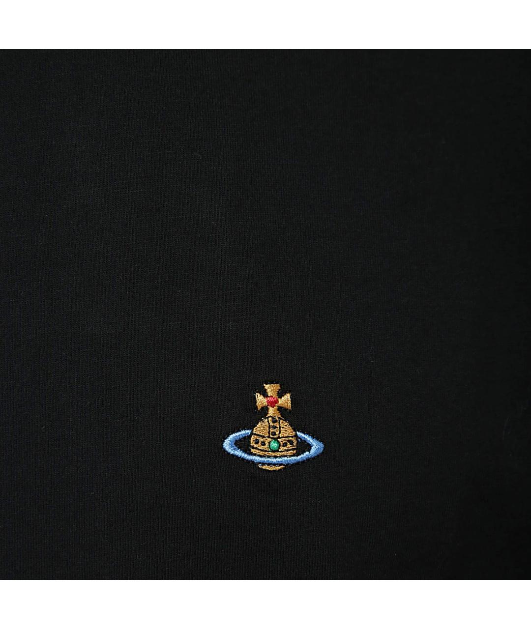 VIVIENNE WESTWOOD Черная хлопковая футболка, фото 4