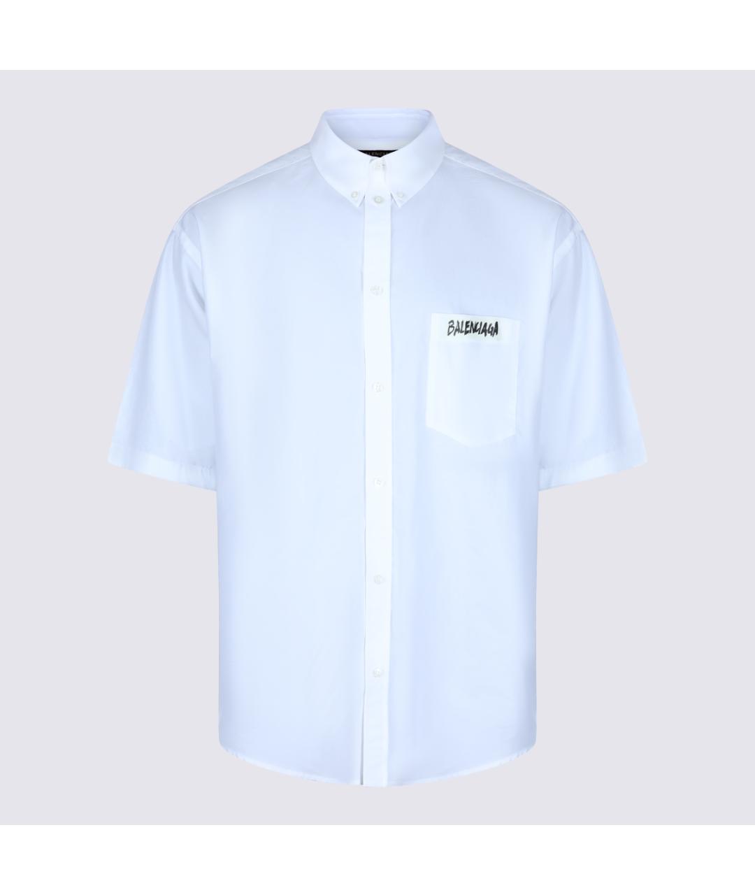 BALENCIAGA Белая хлопковая кэжуал рубашка, фото 2