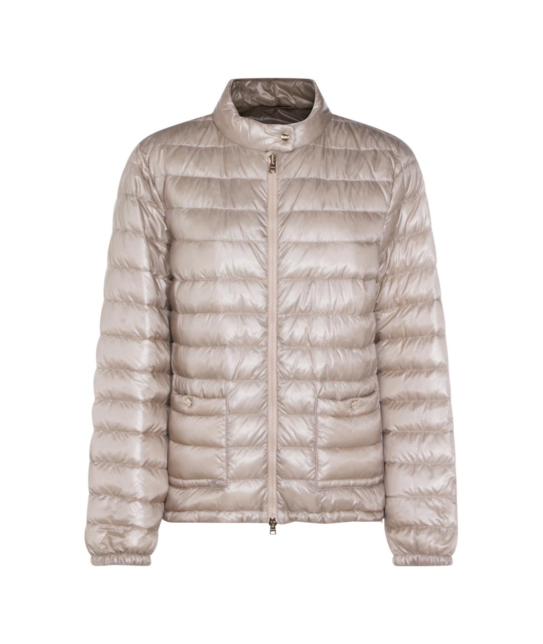 HERNO Бежевый полиамидовый пуховик, фото 1