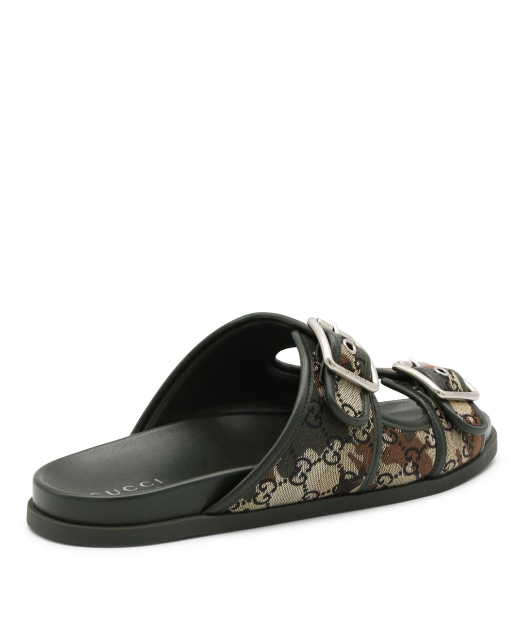 GUCCI Мульти текстильные шлепанцы, фото 3