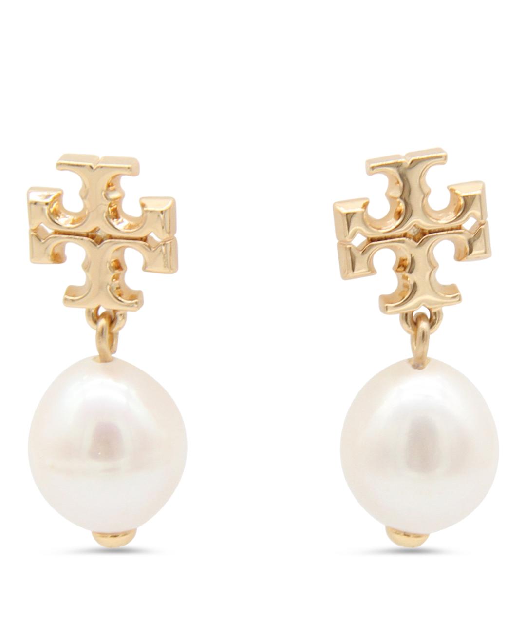 TORY BURCH Золотые металлические серьги, фото 1