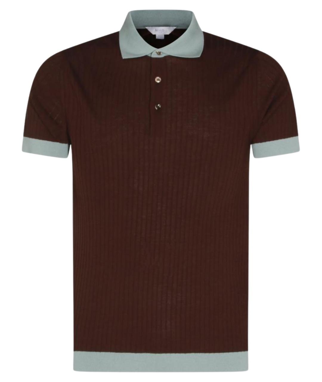 MALO Мульти хлопковое поло с коротким рукавом, фото 1