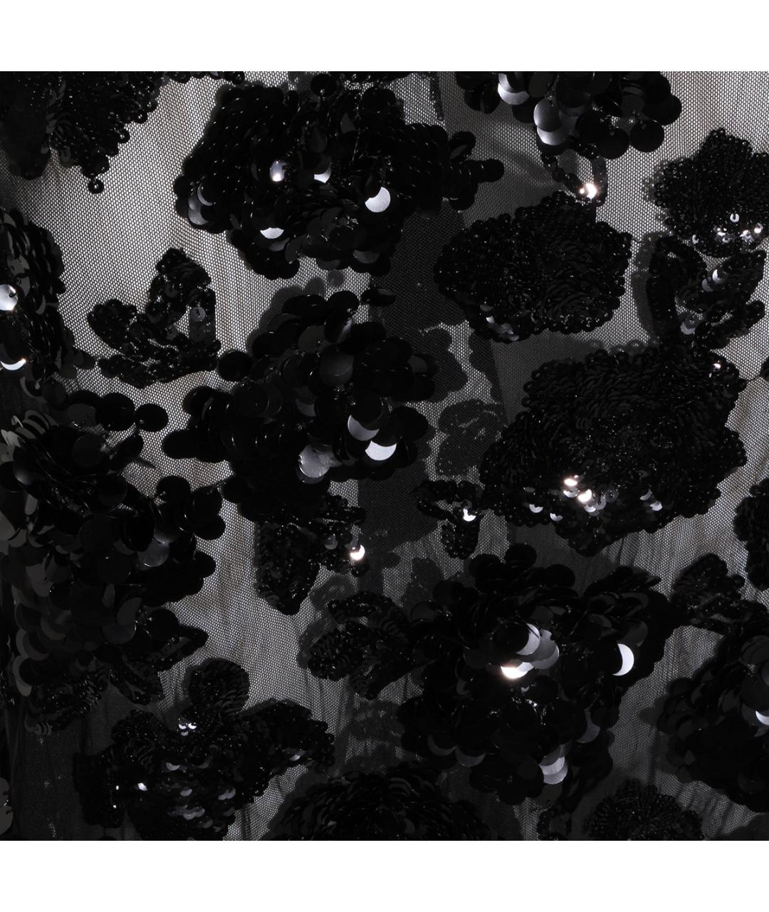 NISSA Черное полиэстеровое вечернее платье, фото 4