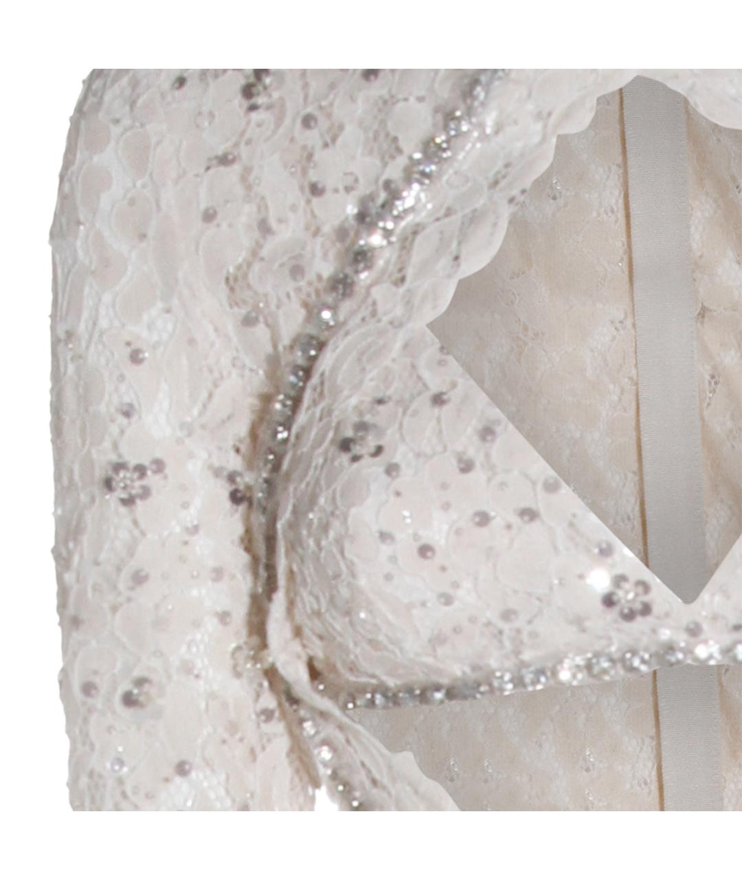 NISSA Белое синтетическое вечернее платье, фото 3