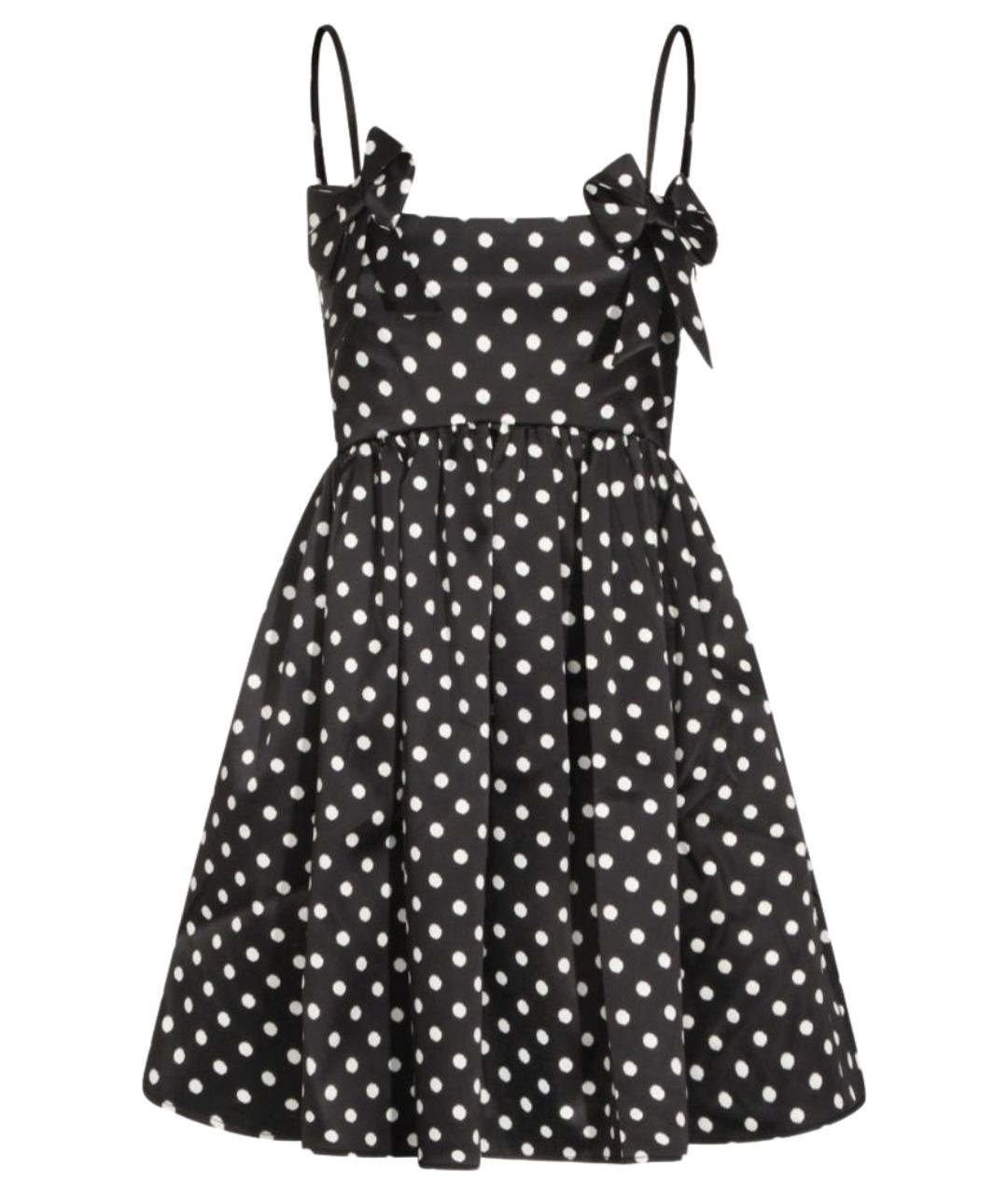 GANNI Черное полиэстеровое повседневное платье, фото 1