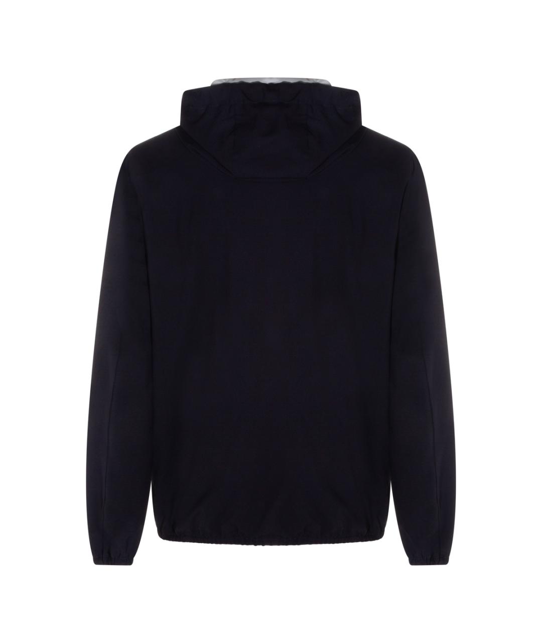 HERNO Темно-синяя полиэстеровая куртка, фото 2