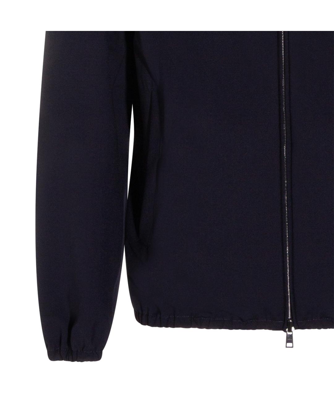 HERNO Темно-синяя полиэстеровая куртка, фото 4