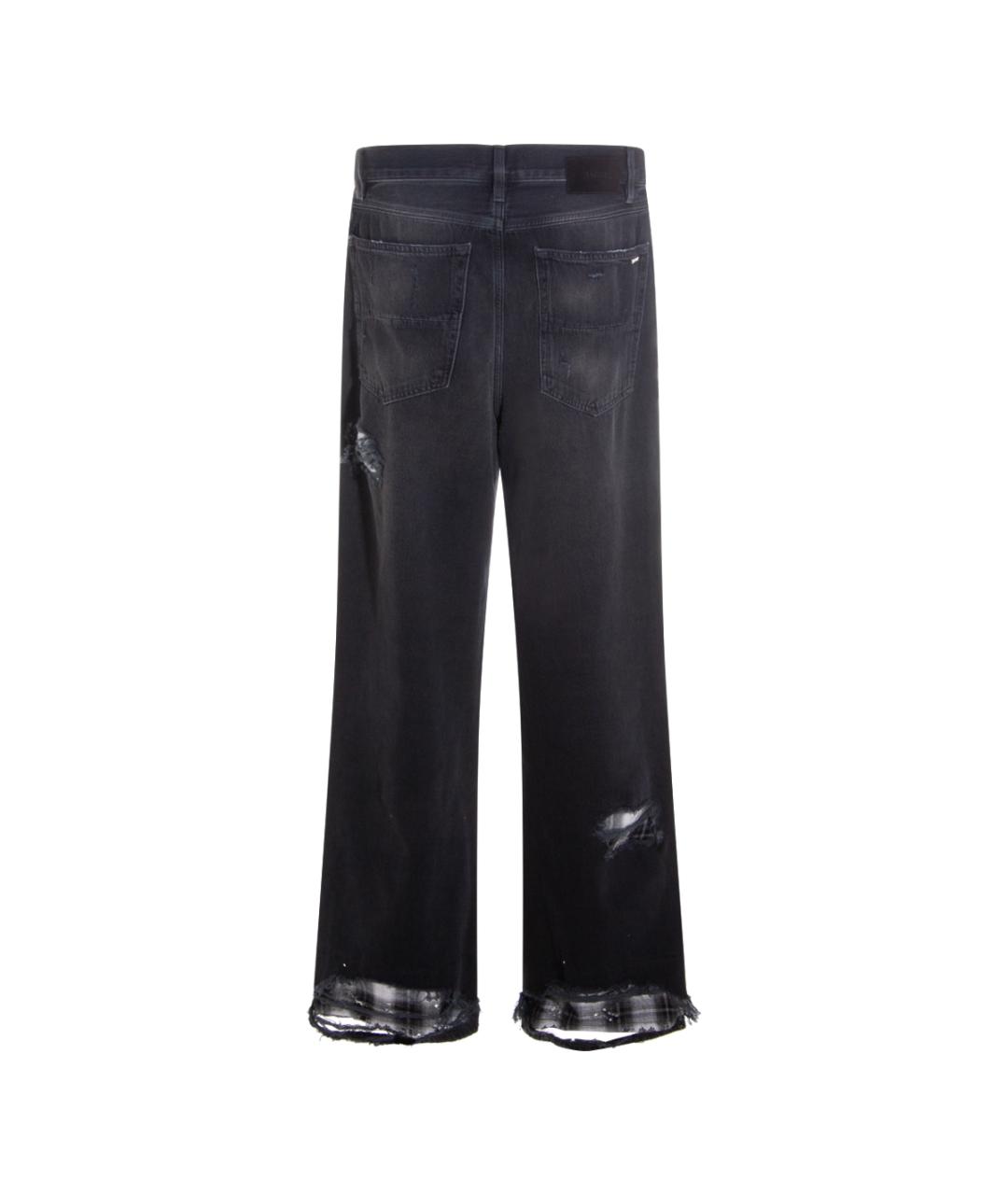 AMIRI Черные хлопковые прямые джинсы, фото 2