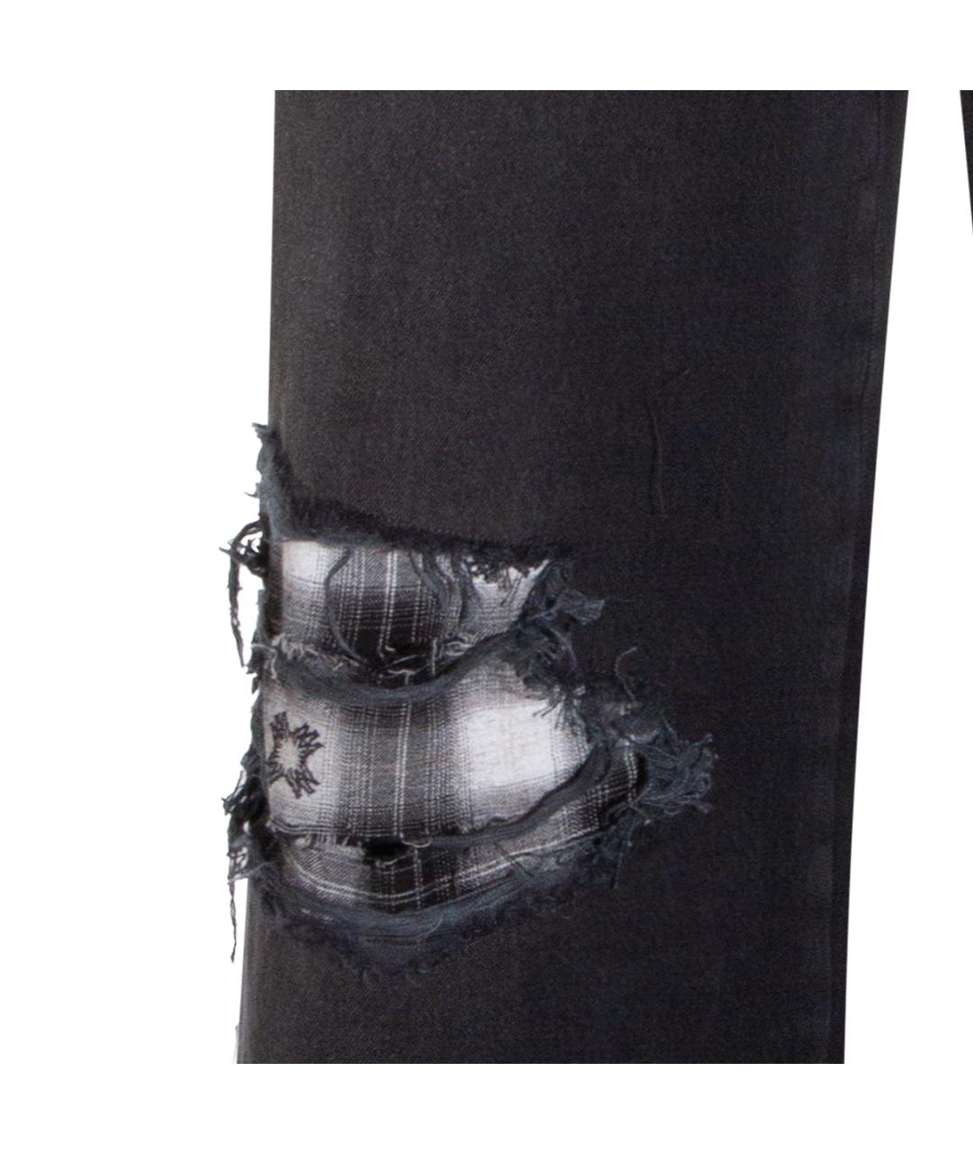 AMIRI Черные хлопковые прямые джинсы, фото 3