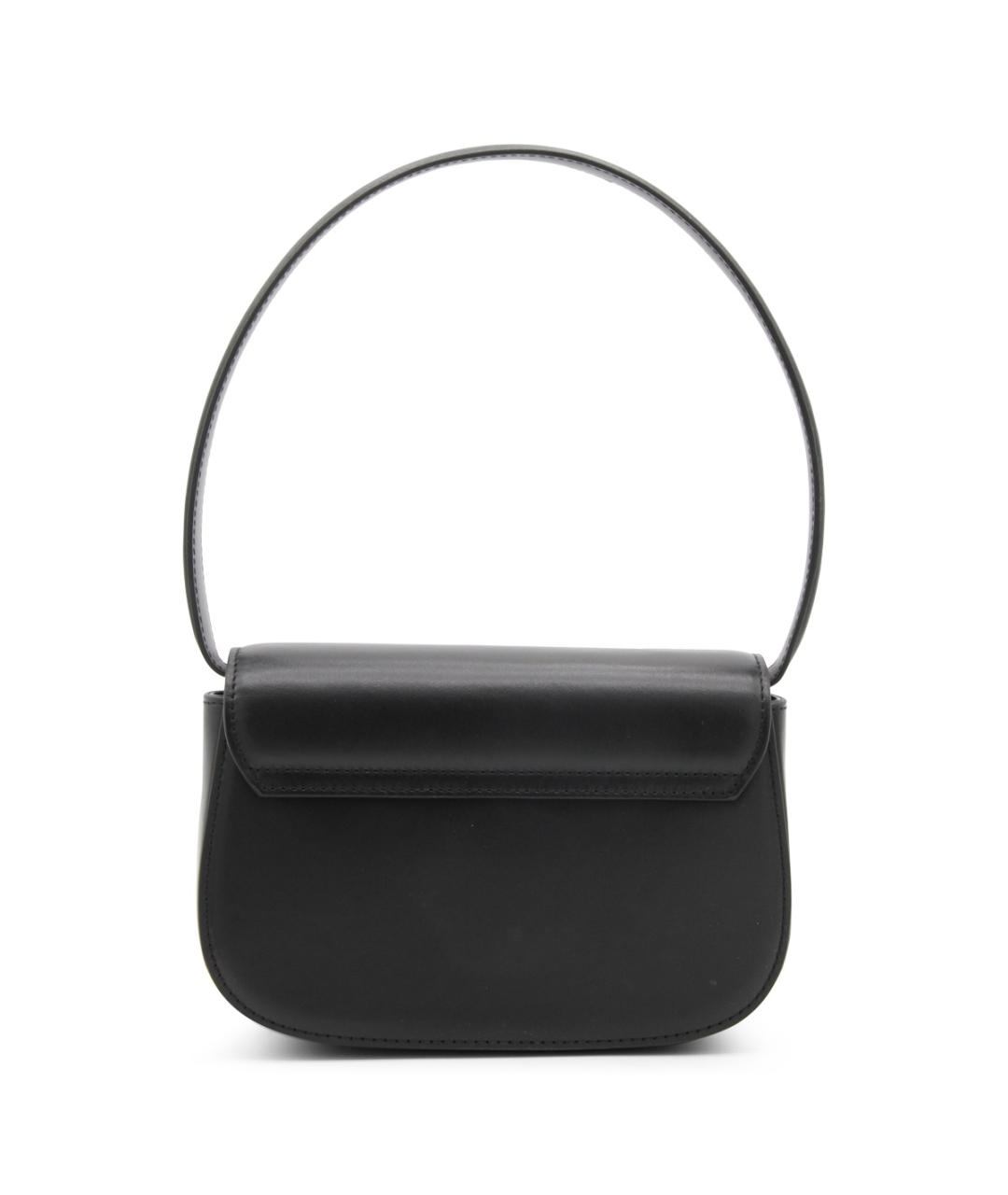 DIESEL Черная кожаная сумка через плечо, фото 3