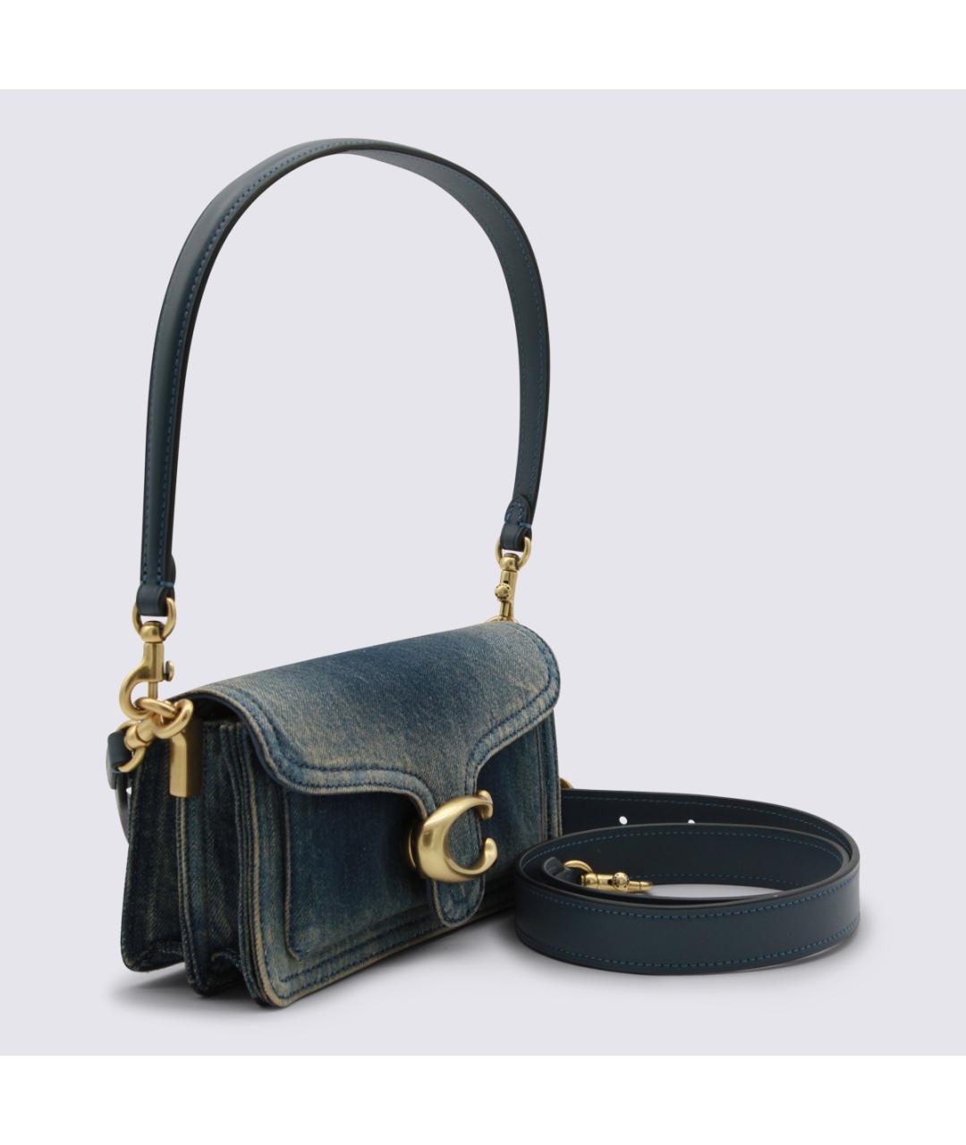 COACH Темно-синяя сумка через плечо, фото 3