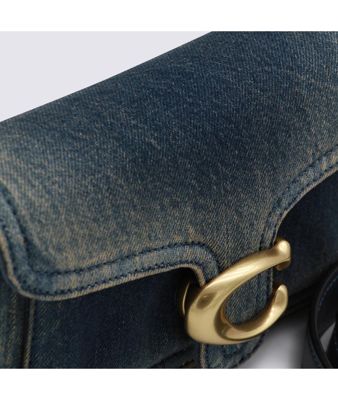 COACH Темно-синяя сумка через плечо, фото 5