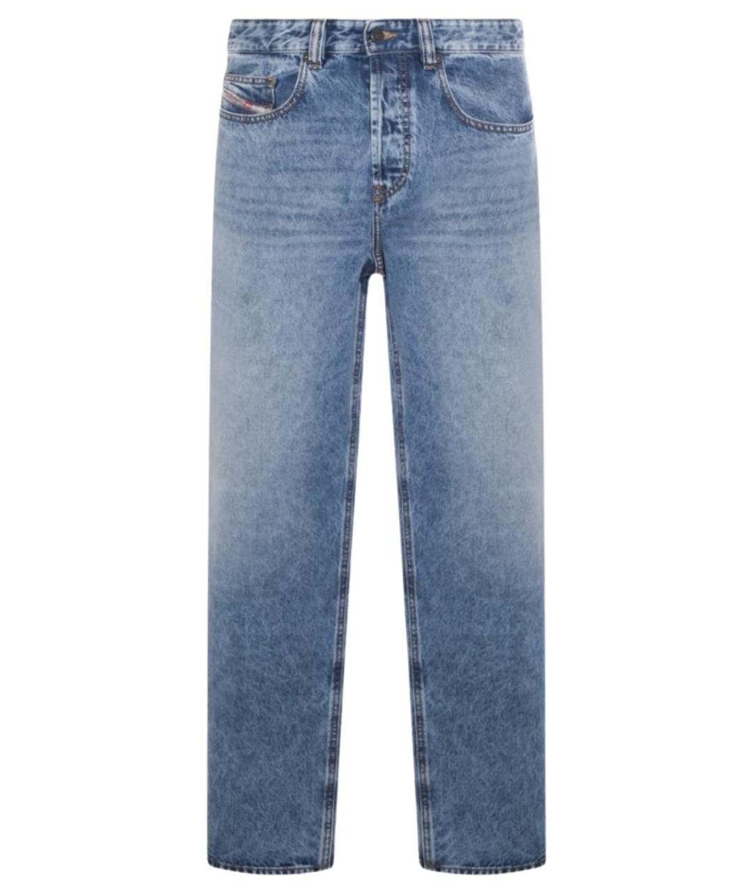 DIESEL Синие хлопковые прямые джинсы, фото 1