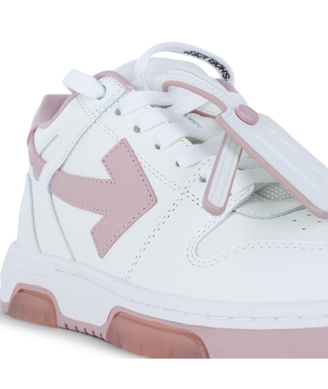 OFF-WHITE Белые кожаные кеды, фото 4