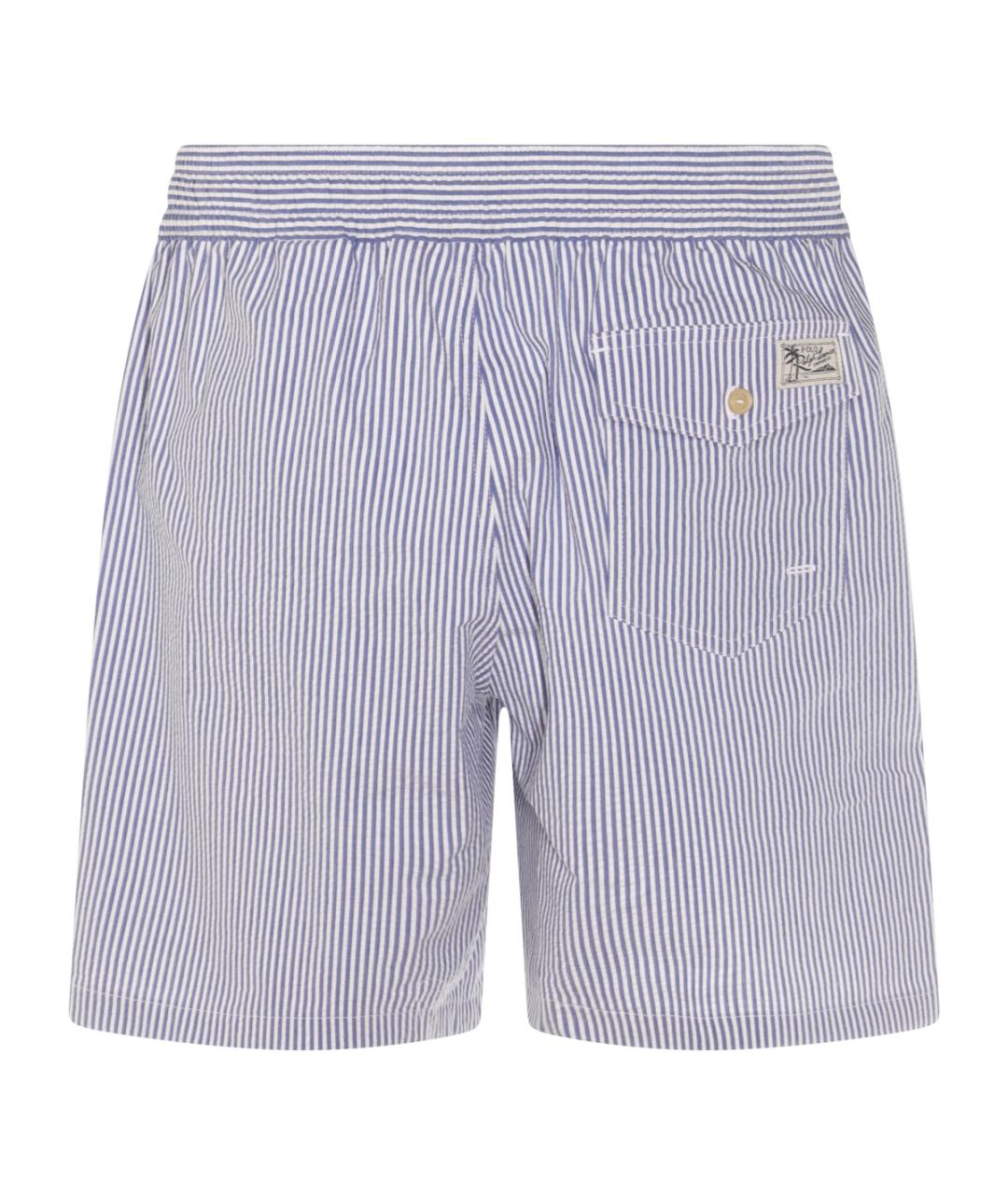 POLO RALPH LAUREN Голубые хлопковые шорты, фото 2